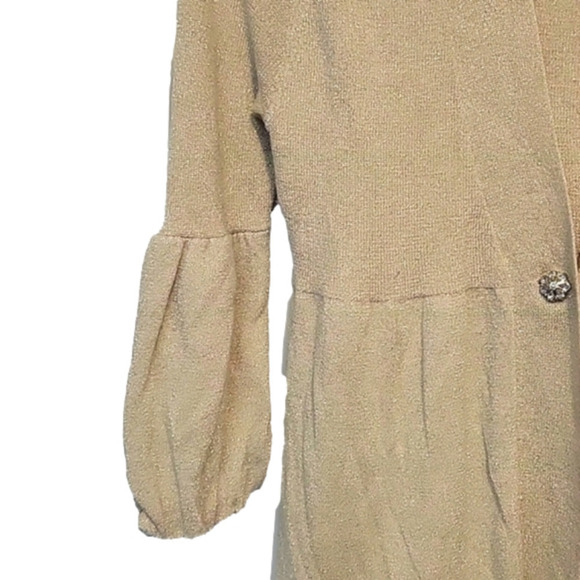 Ny Collection Petite Gold Metallic Top Medium - Picture 4 of 7